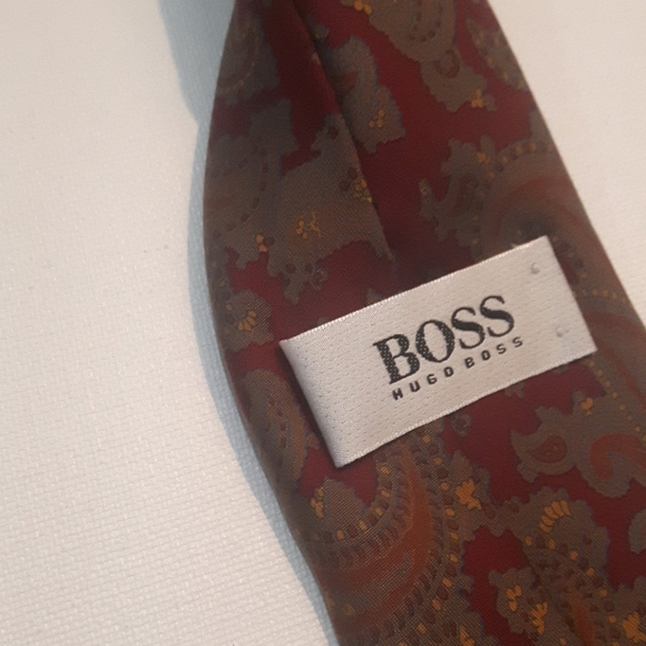 Hugo Boss Paisley floral silk tie - Picture 6 of 9